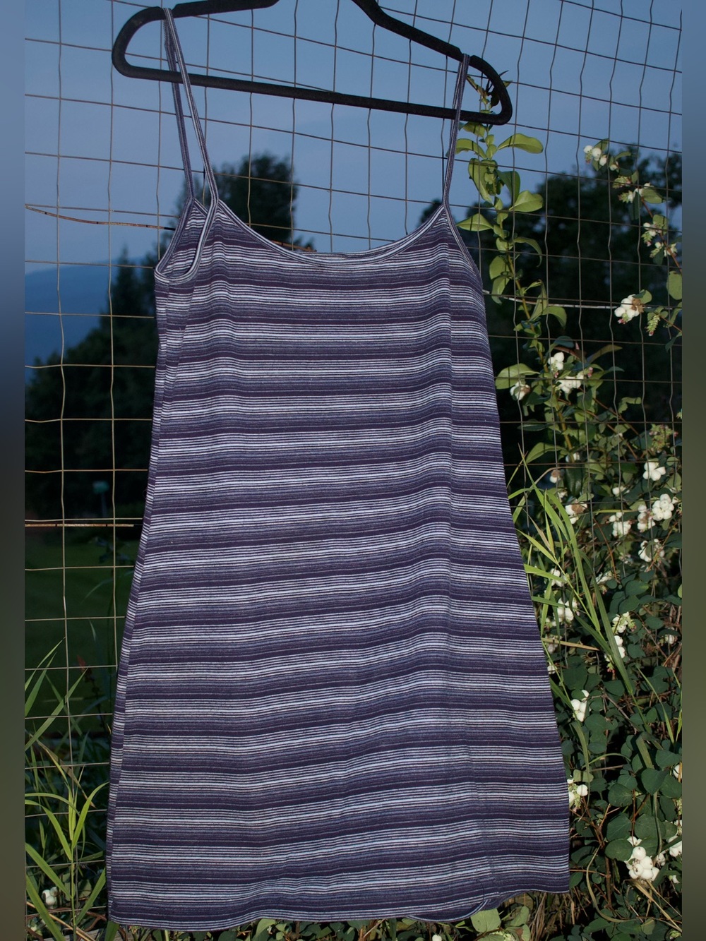 90s Mini Spaghetti Strap Striped Dress